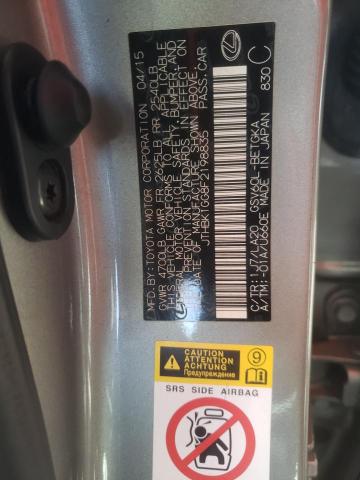Photo 10 from auction – 2015 LEXUS ES 350 with VIN JTHBK1GG8F2198835
