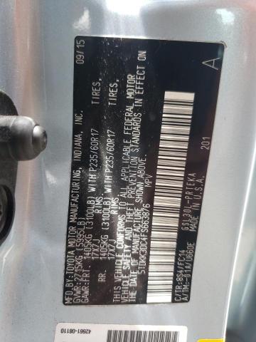 Photo 10 from auction – 2015 TOYOTA SIENNA LE with VIN 5TDKK3DC4FS663876