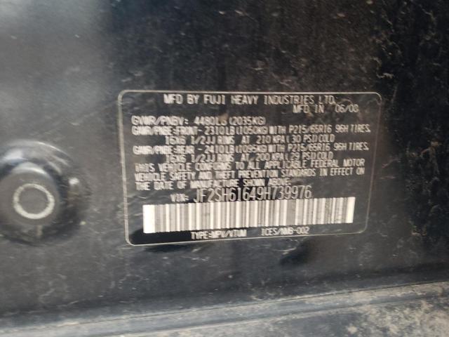 Photo 10 from auction – 2009 SUBARU FORESTER 2 with VIN JF2SH61649H739976