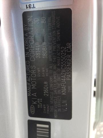 Photo 10 from auction – 2012 KIA FORTE EX with VIN KNAFU4A2XC5550252