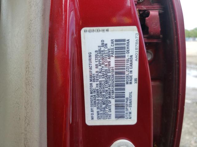 TOYOTA COROLLA CE 2002 with VIN 2T1BR12E52C561591 - Photo from auction
