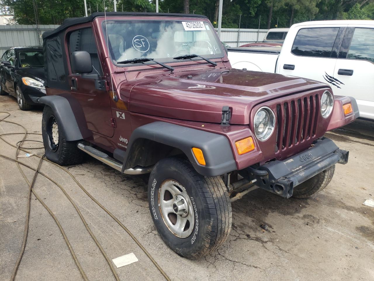 JEEP WRANGLER C 2003 z numerem VIN 1J4FA39S23P303817 - Zdjęcie z aukcji