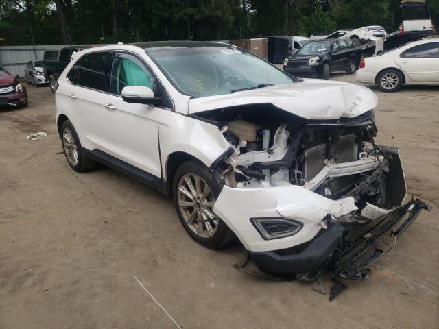 FORD EDGE TITAN 2017 with VIN 2FMPK3K82HBC58345 - Photo from auction
