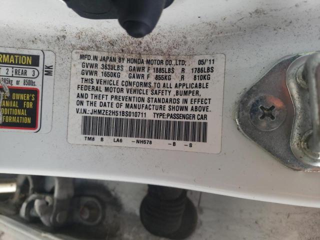 Photo 10 from auction – 2011 HONDA INSIGHT LX with VIN JHMZE2H51BS010711