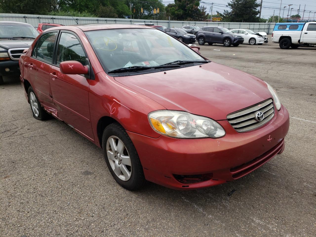 TOYOTA COROLLA CE 2004 with VIN 2T1BR32E34C263961 - Photo from auction
