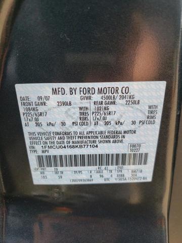 Photo 10 from auction – 2008 FORD ESCAPE LIM with VIN 1FMCU04168KB77104