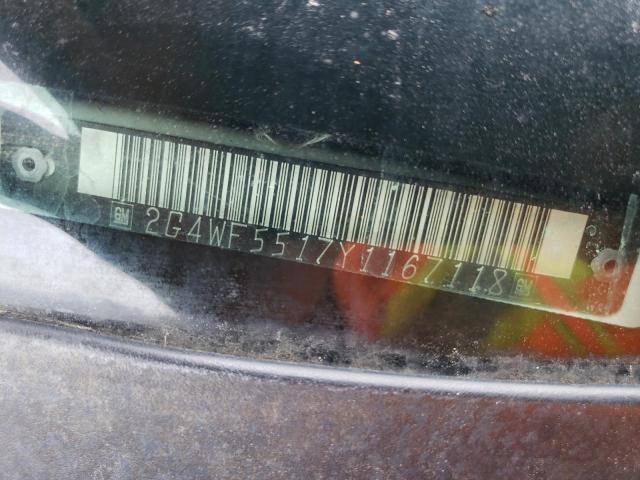 Photo 10 from auction – 2000 BUICK REGAL GS with VIN 2G4WF5517Y1167118