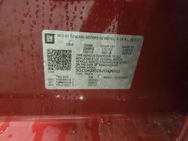 Photo 10 from auction – 2018 CHEVROLET SILVERADO with VIN 3GCUKREC5JG426511