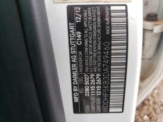Photo 10 from auction – 2013 MERCEDES-BENZ E 350 with VIN WDDHF5KB3DA749460