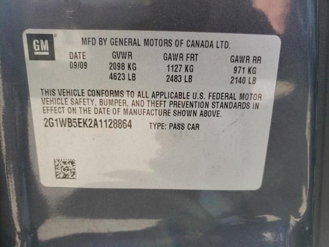 Photo 10 from auction – 2010 CHEVROLET IMPALA LT with VIN 2G1WB5EK2A1128864
