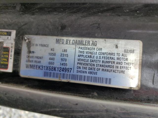 Photo 10 from auction – 2008 SMART FORTWO PAS with VIN WMEEK31X68K124997
