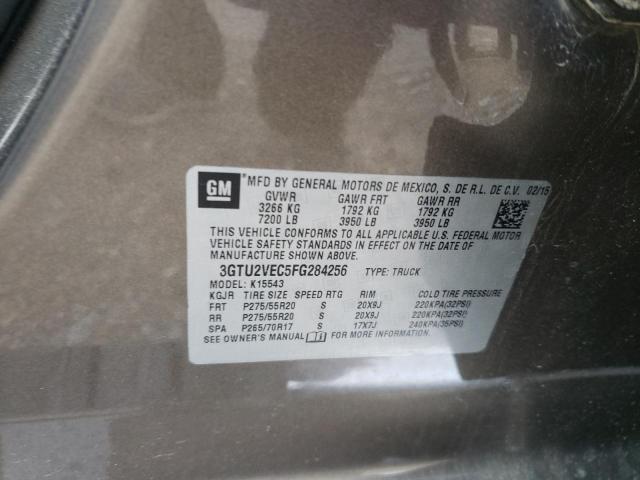 Photo 10 from auction – 2015 GMC SIERRA K15 with VIN 3GTU2VEC5FG284256