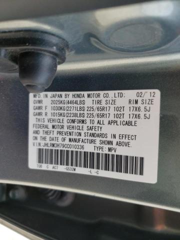 Photo 10 from auction – 2012 HONDA CR-V EXL with VIN JHLRM3H79CC010336