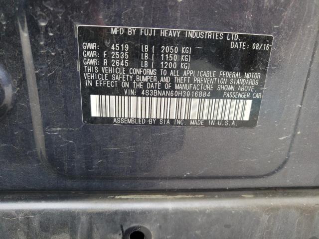 Photo 10 from auction – 2017 SUBARU LEGACY 2.5 with VIN 4S3BNAN60H3016884