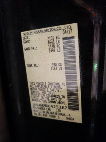 Photo 10 from auction – 2017 NISSAN MAXIMA 3.5 with VIN 1N4AA6AP8HC425367