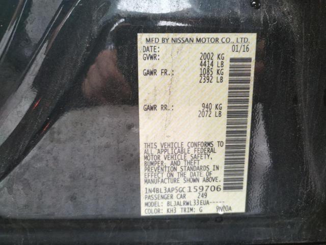 Photo 10 from auction – 2016 NISSAN ALTIMA 3.5 with VIN 1N4BL3AP5GC159706