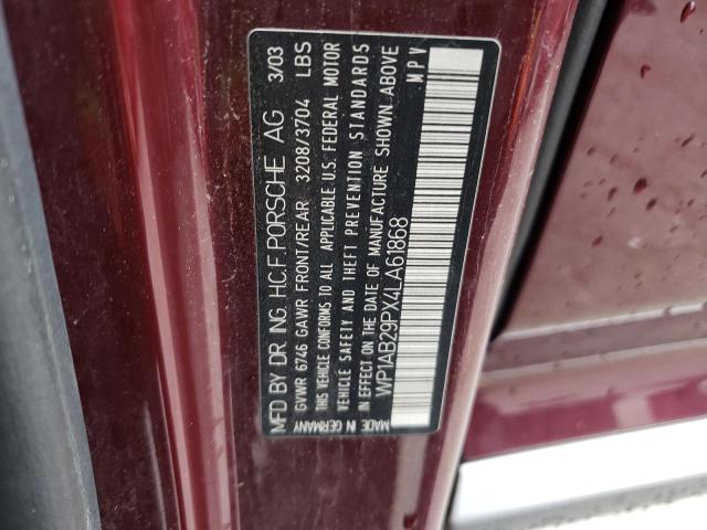 Foto 10 de la subasta – 2004 PORSCHE CAYENNE S con VIN WP1AB29PX4LA61868