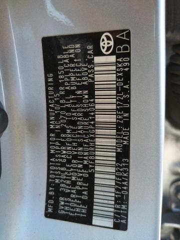 Photo 10 from auction – 2016 TOYOTA COROLLA L with VIN 5YFBURHEXGP414064