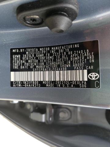 Photo 10 from auction – 2020 TOYOTA COROLLA LE with VIN 5YFEPRAEXLP044498
