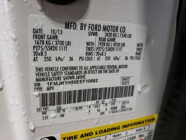 Photo 10 from auction – 2014 FORD EXPEDITION with VIN 1FMJK1H50EEF10682