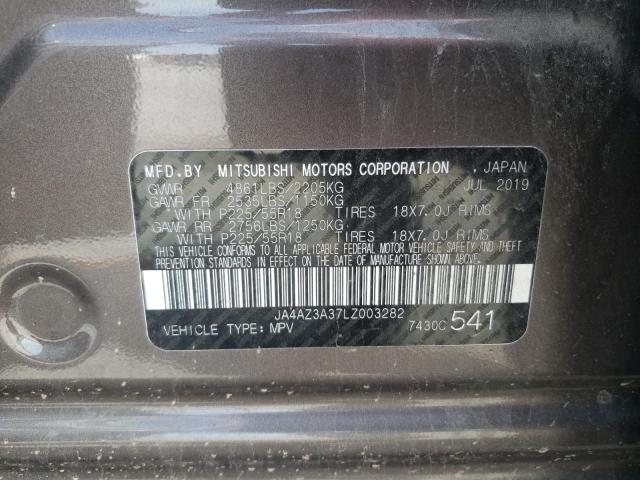 Photo 10 from auction – 2020 MITSUBISHI OUTLANDER with VIN JA4AZ3A37LZ003282