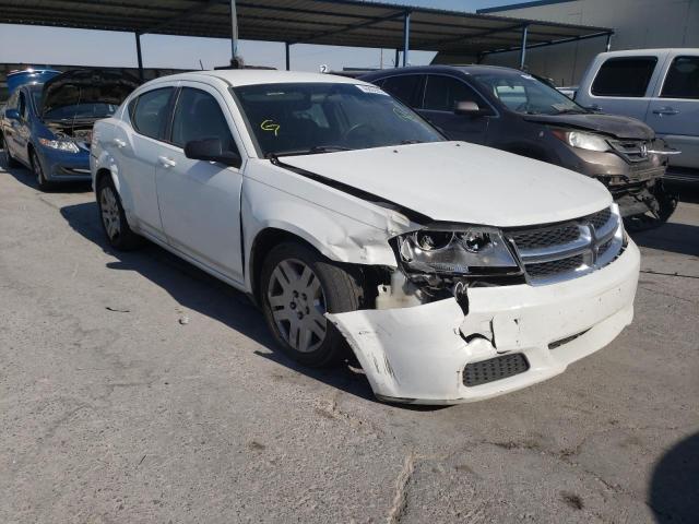 DODGE AVENGER SE 2013 with VIN 1C3CDZAB5DN725242 - Photo from auction
