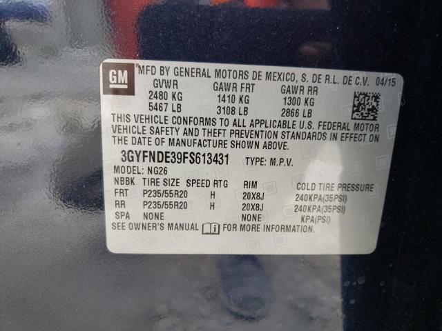 Photo 10 from auction – 2015 CADILLAC SRX PREMIU with VIN 3GYFNDE39FS613431