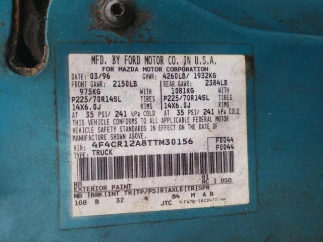 Photo 10 from auction – 1996 MAZDA B2300 with VIN 4F4CR12A8TTM30156