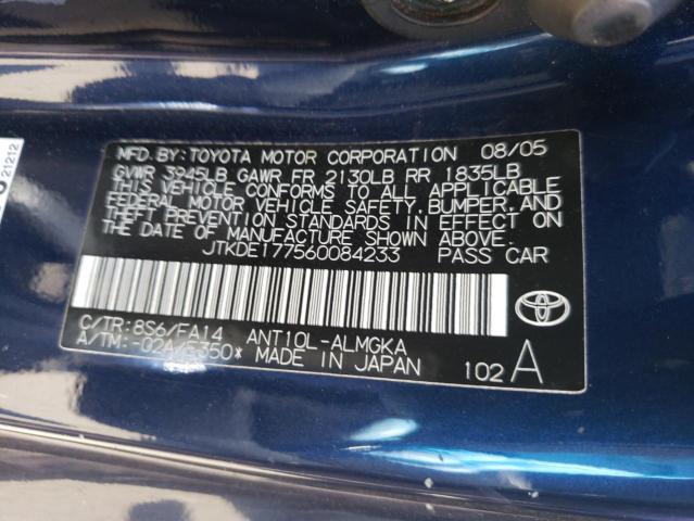 Photo 10 from auction – 2006 TOYOTA SCION TC with VIN JTKDE177560084233