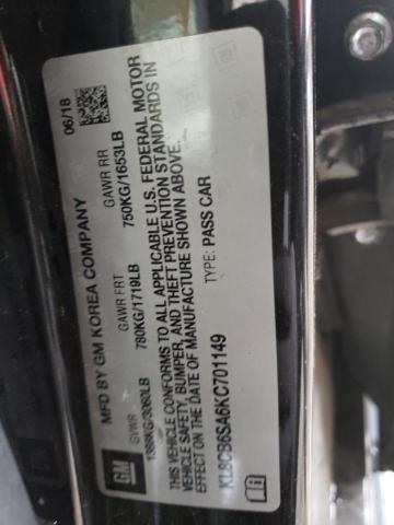 Photo 10 from auction – 2019 CHEVROLET SPARK LS with VIN KL8CB6SA6KC701149