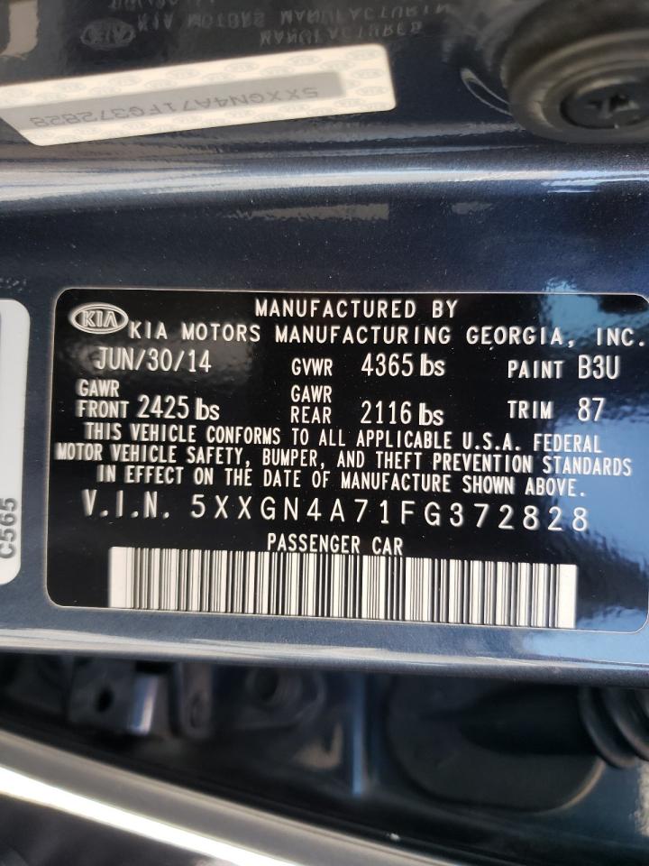 Photo 10 from auction – 2015 KIA OPTIMA EX with VIN 5XXGN4A71FG372828
