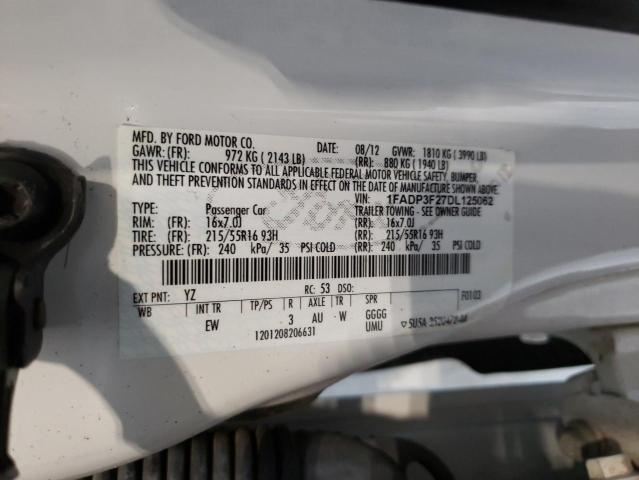 صورة رقم 10 من المزاد - 2013 FORD FOCUS SE مع VIN 1FADP3F27DL125062