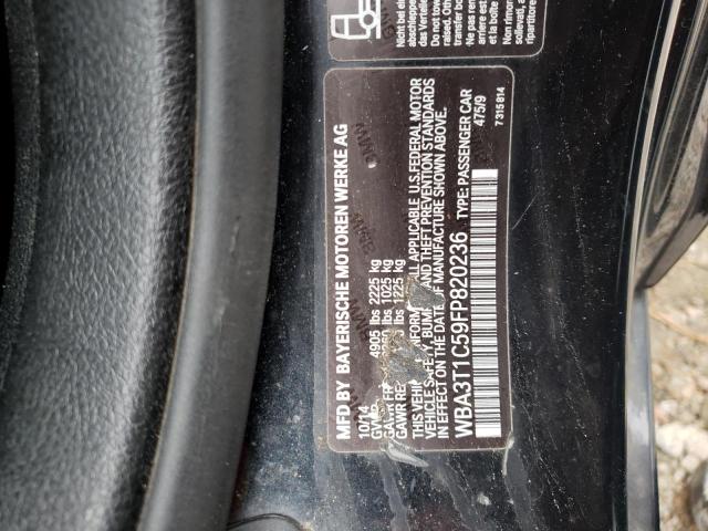 Photo 10 from auction – 2015 BMW 428 XI SUL with VIN WBA3T1C59FP820236