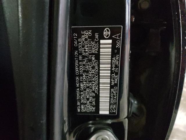 Photo 10 from auction – 2012 TOYOTA PRIUS C with VIN JTDKDTB30C1508957