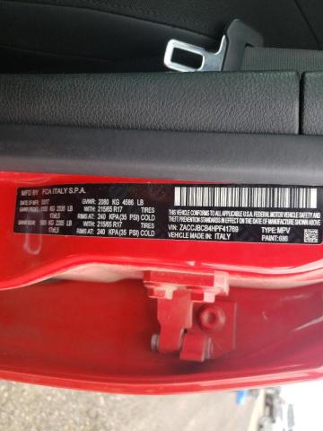 Photo 10 from auction – 2017 JEEP RENEGADE T with VIN ZACCJBCB4HPF41769