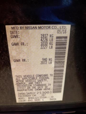 Photo 10 from auction – 2018 NISSAN ALTIMA 2.5 with VIN 1N4AL3APXJC253003
