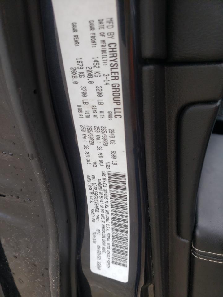Photo 10 from auction – 2014 JEEP GRAND CHER with VIN 1C4RJEBG2EC464036