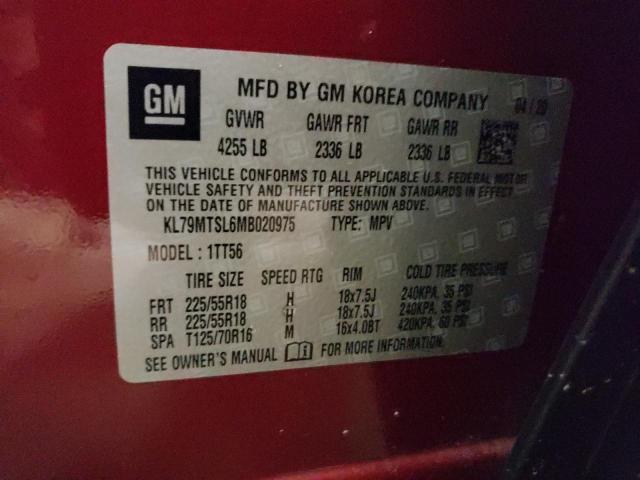 Photo 10 from auction – 2021 CHEVROLET TRAILBLAZE with VIN KL79MTSL6MB020975