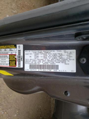 Photo 10 from auction – 2012 TOYOTA TACOMA with VIN 5TFUU4EN3CX027187