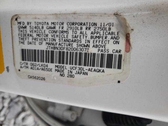 Photo 10 from auction – 2002 LEXUS LS 430 with VIN JTHBN30F820063073