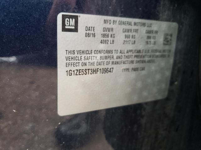 Photo 10 from auction – 2017 CHEVROLET MALIBU LT with VIN 1G1ZE5ST3HF109647