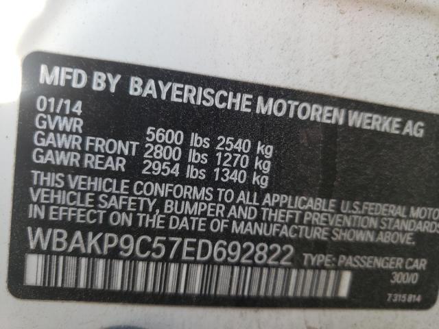 Photo 10 from auction – 2014 BMW 550 XI with VIN WBAKP9C57ED692822