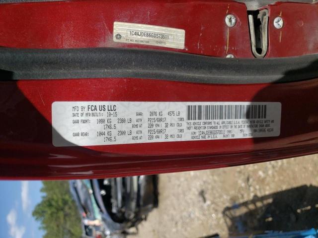 Photo 10 from auction – 2016 JEEP COMPASS LA with VIN 1C4NJDEB6GD573511