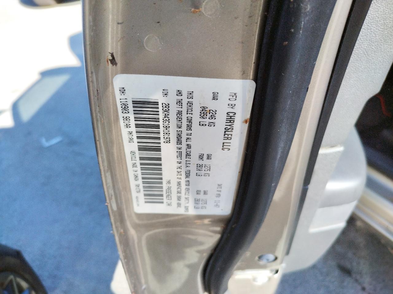 Foto 10 de la subasta – 2008 DODGE CHARGER con VIN 2B3KA43G18H181978
