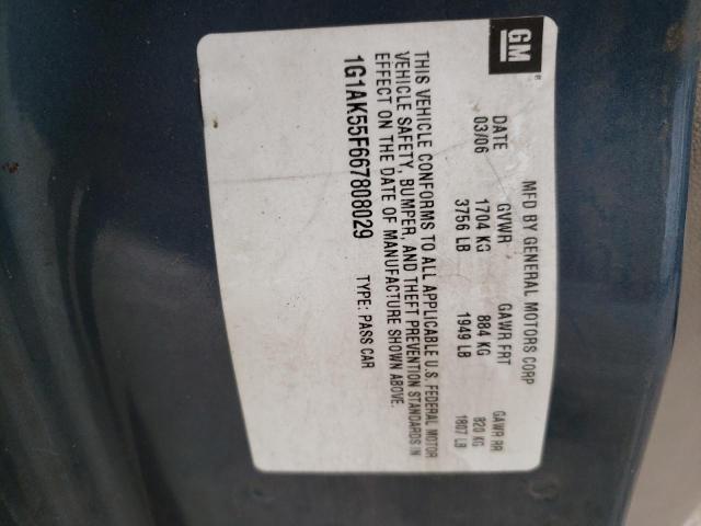 Photo 10 from auction – 2006 CHEVROLET COBALT LS with VIN 1G1AK55F667808029