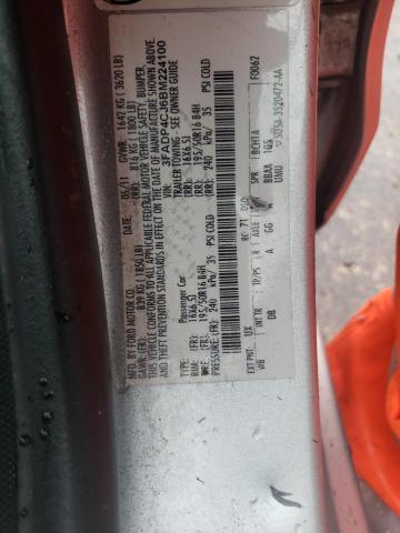 Photo 10 from auction – 2011 FORD FIESTA SEL with VIN 3FADP4CJ6BM224100
