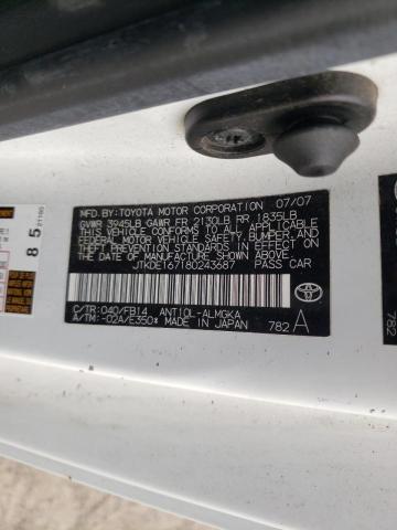 Photo 10 from auction – 2008 SCION TC with VIN JTKDE167180243687