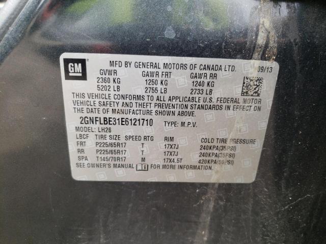 Photo 10 from auction – 2014 CHEVROLET EQUINOX LT with VIN 2GNFLBE31E6121710