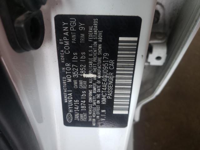 Photo 10 from auction – 2016 HYUNDAI ACCENT SE with VIN KMHCT4AE4GU095179