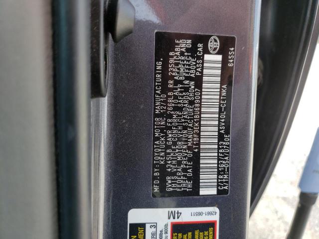 Photo 10 from auction – 2011 TOYOTA CAMRY BASE with VIN 4T1BF3EK1BU689007